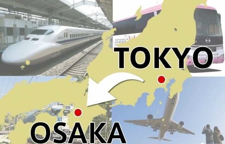di chuyển từ tokyo đến osaka